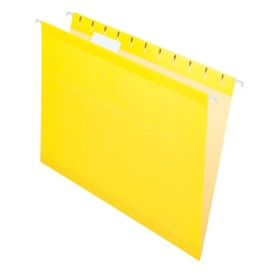 Office Depot Brand Hanging Folders, Letter Size, Yellow, Box Of 25