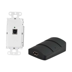 C2G TruLink USB 2.0 Superbooster Wall Plate Transmitter to Dongle Receiver Kit - USB extender - USB 2.0 - up to 328 ft