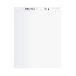 OfficeMax Easel Pads, 27" x 34", Plain White, 50 Sheets Per Pad, Pack Of 5 Pads