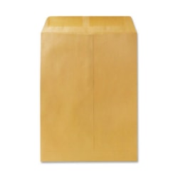 Quality Park 9" x 9" Catalog Envelope, Gummed Seal, 24 Lb, Brown, Box Of 250