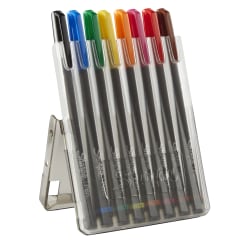 Sharpie® Pens With Hard Case, Fine Point, Assorted Ink Colors, Pack Of 8