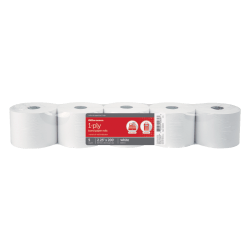 Office Depot® Brand Paper Rolls, 2-1/4" x 200', White, Pack Of 5