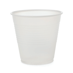 Medline Disposable Plastic Drinking Cups, 5 Oz, Translucent, 100 Cups Per Bag, Case Of 25 Bags