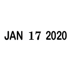 Cosco 2000 PLUS Self-Inking Heavy-Duty Line Dater Stamp, 6 Years, Size #2, Black