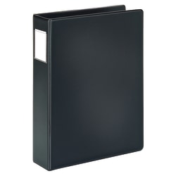 Office Depot® Brand Durable Legal-Size Reference 3-Ring Binder, 2" Round Rings, 41% Recycled, Black
