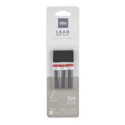 Office Depot® Brand Lead Refills, 0.5 mm, 2B Hardness, Tube Of 12 Leads, Pack Of 3 Tubes
