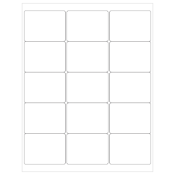 Tape Logic® Inkjet/Laser Labels, LL114, Rectangle, 2 11/16" x 2", White, Case Of 1,500