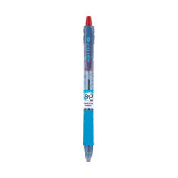 Pilot® B2P Retractable Ballpoint Pens, Fine Point, 0.7 mm, 86% Recycled, Blue Barrel, Red Ink, Pack Of 12