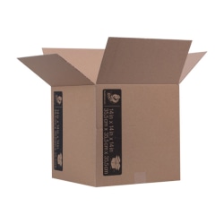 Duck® Brand Kraft Box, 14" x 14" x 14", 100% Recycled, Brown, Total Qty 1