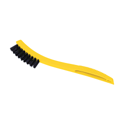 Rubbermaid Commercial Synthetic-Fill Tile and Grout Brush, 8-1/2 inches Yellow Plastic Handle, Sold as One Brush