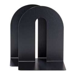 Officemate® OIC® Magnetic Heavy-Duty Bookends, 10" x 8" x 8", Black, Set Of 2