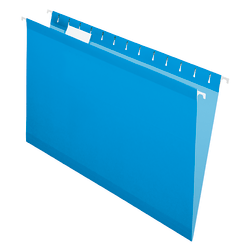 Office Depot® Brand Hanging Folders, 15 3/4" x 9 3/8", Legal Size, Blue, Box Of 25