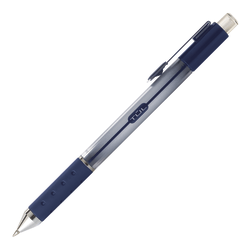 TUL® GL Series Retractable Gel Pens, Medium Point, 0.7 mm, Silver Barrel, Blue Ink, Pack Of 4 Pens