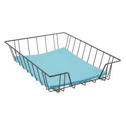 Office Depot® Brand Deep Letter-Size Wire Desk Tray, Black