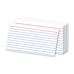 Office Depot® Brand Ruled Index Cards, 3" x 5", White, Pack Of 300