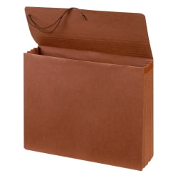 Office Depot® Brand Paper Standard Expanding Wallet, 1 Pocket, Expansion 3-1/2", 8 1/2" x 11", Letter, Brown, Pack of 2