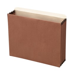 Office Depot® Brand File Cabinet Pockets, 3-1/2" Expansion, Letter Size, Brown, Pack Of 5