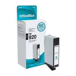 OMX HP 920 Ink Bk Remanufactured Ink Cartridge, Black