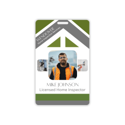 Custom Full-Color Vertical Photo ID Badge With Slot | Plastic ID Card 3-3/8" x 2-1/8"