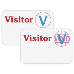 C-Line Time's Up! Self-Expiring Visitor Security Badges, 3" x 2", White, Box Of 100