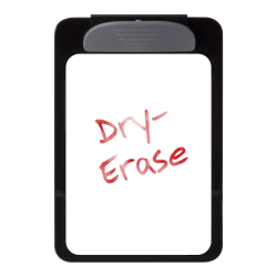 Officemate® OIC Magnetic Dry-Erase Clipboard, 9"H x 6"W x 3/4"D, Black