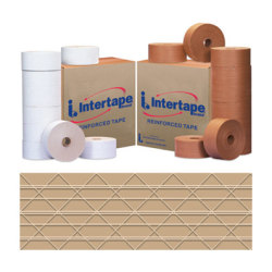 Tape Logic® #7500 Reinforced Water Activated Tape, 3" x 450', Kraft, Case Of 10