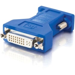 C2G DVI to VGA Video Adapter - 1 x DVI-A Female Video - 1 x HD-15 Male - Black - 1 x 17-pin DVI-A Video Female - 1 x 15-pin HD-15 Male - Black