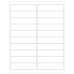 Tape Logic® Removable Laser Labels, LL264, Rectangle, 4" x 1", White, Case Of 2,000