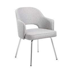 Boss Office Products Linen Guest Chair, Gray