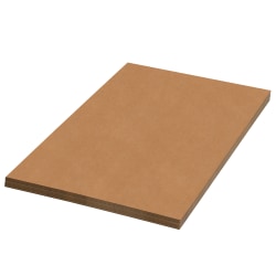 Partners Brand Corrugated Sheets, 18" x 12", Kraft, Pack Of 50