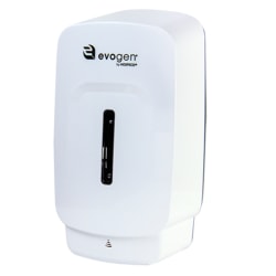 Hospeco EvoGen No-Touch Foam Wall-Mounted Toilet Seat Cleaner Dispenser, 9-1/2"H x 5-1/8"W x 4"D, White