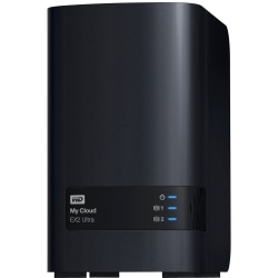 Western Digital® Diskless My Cloud EX2 Ultra Network Attached Storage Server, Marvell ARMADA 385 Dual-Core, WDBVBZ0000NCH-NESN