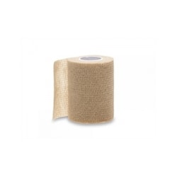 Medline Caring Non-Sterile Self-Adherent Elastic Wraps, 3" x 5 Yd., Tan, Pack Of 24