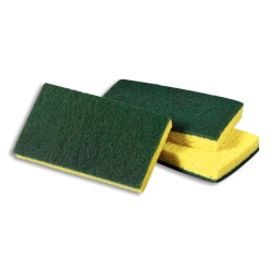 Scotch-Brite™ Acetate Medium Duty Scrub Sponge #74, Large, Yellow/Green, Carton Of 20
