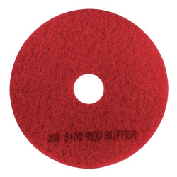 3M™ 5100 Buffer Pads, 18", Red, Case Of 5 Pads