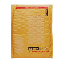 Scotch Big Bubble Plastic Mailer , 10.5 in x 15.25 in, 4/Inner, 12 Inners/Case, 48/1