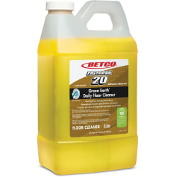 Betco® Green Earth® Daily Floor Cleaner, 76 Oz Bottle, Yellow, Case Of 4