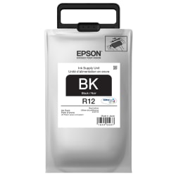 Epson® R12 DuraBrite® Ultra Black Ink Cartridge, TR12120