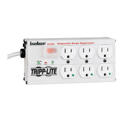Tripp Lite Isobar® Ultra 6-Outlet Diagnostic Surge Suppressor, 15' Cord, Gray