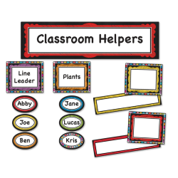 Carson-Dellosa Colorful Chalkboard Classroom Management Mini Bulletin Board Set, Multicolor, Grades Pre-K - 5
