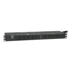 Tripp Lite PDU Basic 120V 2.9kW 30A 5-15R 24 Outlet L5-30P Horizontal 1URM - Horizontal rackmount - power distribution unit (rack-mountable) - 30 A - AC 120 V - 2.9 kW - input: NEMA L5-30 - output connectors: 24 (NEMA 5-15) - 1U - black