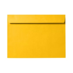LUX Booklet 6" x 9" Envelopes, Gummed Seal, Sunflower Yellow, Pack Of 500