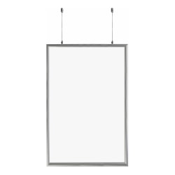 Azar Displays Snap Frame, Double-Sided, 24" x 36", Silver