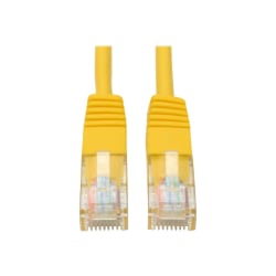Eaton Tripp Lite Series Cat5e 350 MHz Molded (UTP) Ethernet Cable (RJ45 M/M), PoE - Yellow, 15 ft. (4.57 m) - Patch cable - RJ-45 (M) to RJ-45 (M) - 15 ft - UTP - CAT 5e - IEEE 802.3ba - molded, stranded - yellow