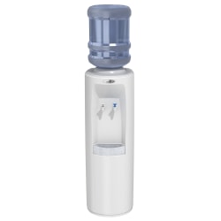 Oasis® Atlantis Cook N' Cold Floorstand Bottle Water Dispenser, 38 11/16"H x 13"W x 12 13/16"D, White
