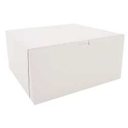 SCT® Bakery Boxes, 12" x 12" x 6", White, Pack Of 50 Boxes