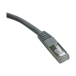 Eaton Tripp Lite Series Cat6 Gigabit Molded Shielded (FTP) Ethernet Cable (RJ45 M/M), PoE, Gray, 50 ft. (15.24 m) - Patch cable - RJ-45 (M) to RJ-45 (M) - 50 ft - FTP - CAT 6 - molded, stranded - gray