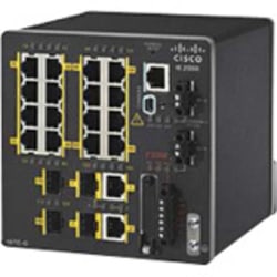 Cisco IE-2000-16TC-L Ethernet Switch - 20 Ports - Manageable - Fast Ethernet - 10/100Base-TX - 2 Layer Supported - 4 SFP Slots - Twisted Pair - Desktop, Rail-mountable - 1 Year Limited Warranty