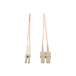 Eaton Tripp Lite Series Duplex Multimode 62.5/125 Fiber Patch Cable (LC/SC), 5M (16 ft.) - Patch cable - SC multi-mode (M) to LC multi-mode (M) - 5 m - fiber optic - duplex - 62.5 / 125 micron