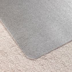 Floortex® Computex® Anti-Static Vinyl Lipped Chair Mat for Carpets up to 3/8", 36" x 48", Clear